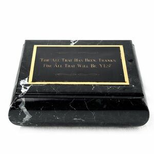 Black Marble Keepsake Box – Awards by Kay – Inspirational Quote